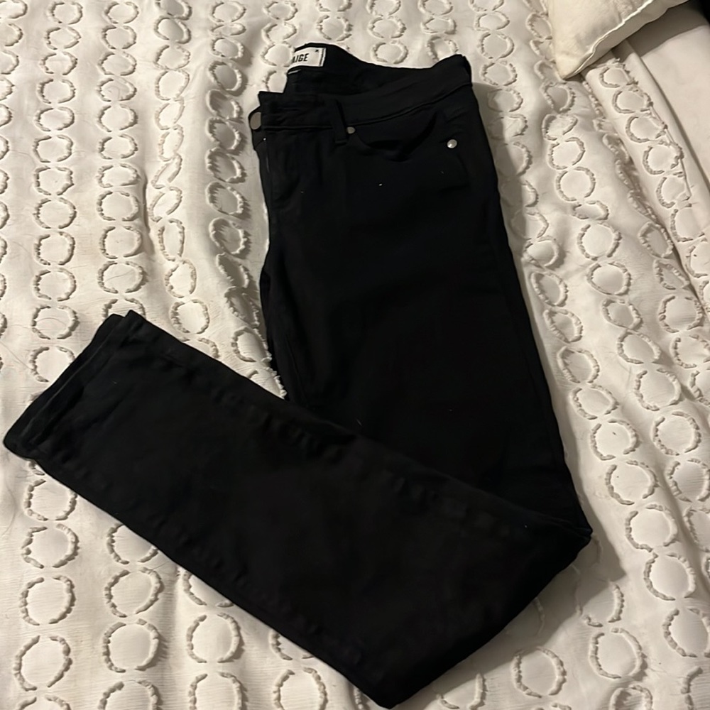 Paige black skinny denim